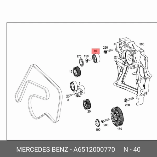Tensor de correa para mercedes benz sprinter 2012 2015 415 2.2 - Tensor De Correa | ClickRepuestos
